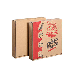 Campioni Gratuiti <span class=keywords><strong>Scatole</strong></span> per <span class=keywords><strong>Pizza</strong></span> da 12 Pollici in Cartone Ondulato Kraft Rigido, <span class=keywords><strong>Dimensioni</strong></span> e Stampa Personalizzabili, Cartone per Alimenti - Product Image 3