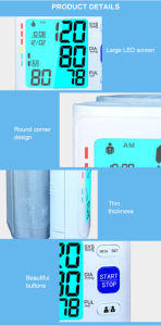 <span class=keywords><strong>Urion</strong></span>-monitor digital de presión arterial U60K, dispositivo recargable para medir la presión arterial en la muñeca - Product Image 6