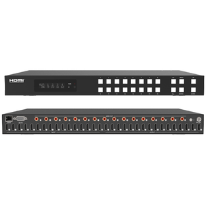 Matriz 16x16 para 2.0b 18Gbps 4K con Escalado y ARC EDID para Mini Sistema Reproductor de Blu-ray Sistema de Cine en Casa - Product Image 1