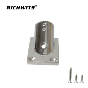 ฐานเหล็กสี่เหลี่ยมสแตนเลส RICHWITS 30 องศา สำหรับราวจับเรือยอชท์ - Product Image 3
