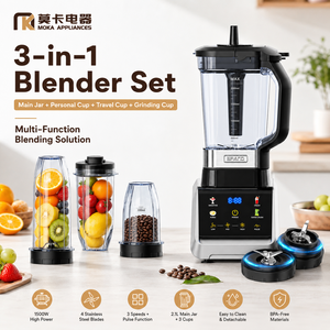 <span class=keywords><strong>Blender</strong></span> Elektrik 3-in-1 Berkualitas Tinggi, Kapasitas 2.5L, Bebas BPA, Penghalus Otomatis, Multi Kecepatan untuk Smoothie, Jus, Dapur Rumah - Product Image 1