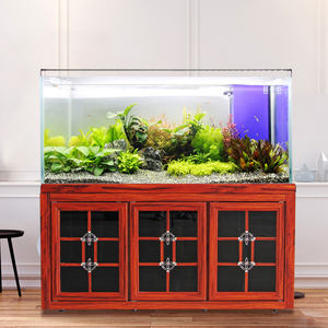 Industriële Stijl Aquascape <span class=keywords><strong>Aquarium</strong></span> Kant Overloop Sump Filter Tank Onderhoudsarme Rivierstroom Ecosysteem Vissen - Product Image 1