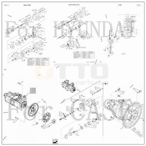Escavatore OTTO k3v63dt 320d PC30 k3v112dt EX120 PC200-6 pompa idraulica per Ko matsu Kaw asaki Ko belco Doo <span class=keywords><strong>san</strong></span> Hi tach Hy undai - Product Image 5
