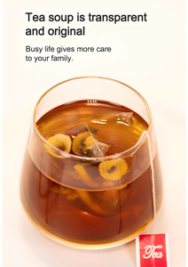 Thé vert certifié ISO au gingembre et au jujube pour le bien-être utérin, thé aux fleurs fraîchement infusé en boîte, sachet de thé chaud pour le palais utérin, thé brut - Product Image 5