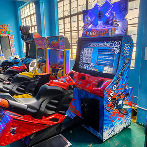Machine de jeu de course vidéo d'arcade de moteur de neige de simulateur de course de <span class=keywords><strong>moto</strong></span> à jetons pour le terrain de jeu d'amusement - Product Image 4