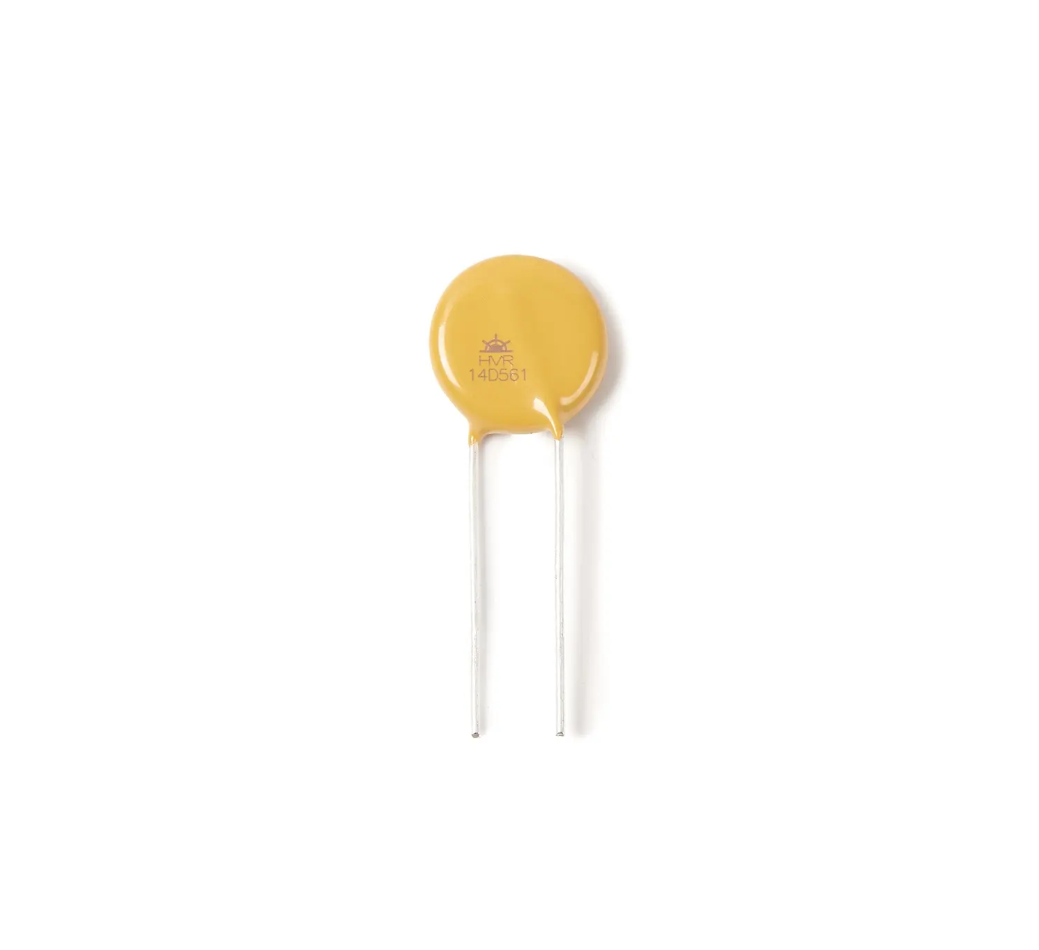 Pemasok Resistor Tiongkok Epoksi Kuning Diameter 14Mm MOV 14D511 MOV Blok Logam Seng Oksida Varistor