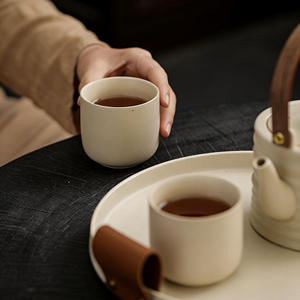 Juego de Té Surprised Silence Gray, Estilo Retro Chino, <span class=keywords><strong>Taza</strong></span> Maestra, Ecológico, Libre de BPA, Apto para Lavavajillas, <span class=keywords><strong>Taza</strong></span> de Cerámica para Té Kung Fu - Product Image 2