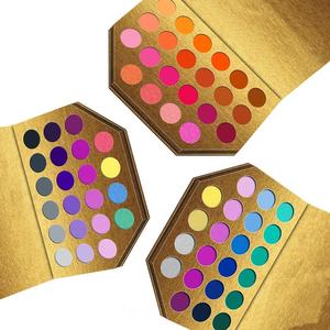 Palette <span class=keywords><strong>d</strong></span>'ombres à paupières en carton OEM ODM personnalisée, brun, violet, <span class=keywords><strong>vert</strong></span>, mat, scintillant, poudre pressée pigmentée, ombre à paupières métallisée - Product Image 3