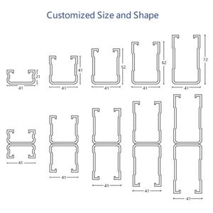 Profilés en acier au carbone en forme de C, norme EN, support de montage de panneaux photovoltaïques solaires pour la construction - Product Image 5
