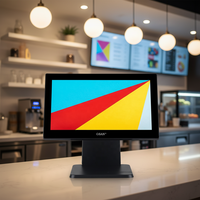 Terminal de Punto de Venta de 15.6 Pulgadas, Sistema POS con Sistema Windows, Facturación para Restaurantes, Servicio de Hostelería, Dispositivo POS Todo en Uno