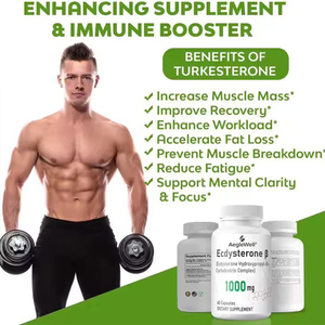 XYD Private Label, добавки для бодибилдинга для взрослых, бета-Экдистерон, 500 мг, капсулы, 60 капсул на бутылку - Product Image 4