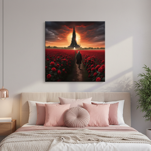 ศิลปะบนผืนผ้าใบพิมพ์ลาย Dark Tower ที่ได้รับแรงบันดาลใจจากสตีเฟน คิง - ของตกแต่งที่หรูหรา, ผ้าใบห่อหุ้ม - Product Image 3