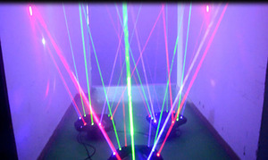 9 Đầu RGB Di Chuyển <span class=keywords><strong>Laser</strong></span> Cho Câu Lạc Bộ Đêm <span class=keywords><strong>Laser</strong></span> Lập Trình RGB Lazer Chùm - Product Image 6