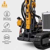 Foreuse rotative hydraulique pour dynamitage de carrières et forage de charbon KAISHAN, avec moteur diesel et pompe à engrenages