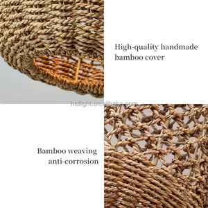 Hitechad Oem Odm soggiorno camera da letto lampada pendente all'ingrosso erba in Rattan lampada - Product Image 2