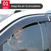 Deflector de Ventana, Protector de Lluvia para KIA Seltos 2023 2024 2025, Protector de Ventana Lateral, Accesorios Exteriores para Automóvil