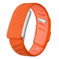 Kompatibel mit Whoop 5.0 Silikon-Gel-Armband Zweifarbiges Wasserdichtes Sport-Uhrenarmband mit Druckknopf-Verschluss
