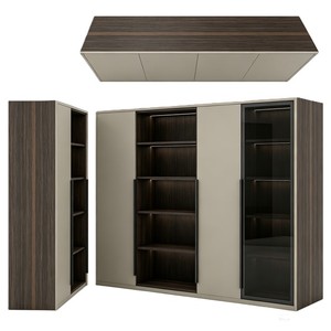 Armoire de rangement en bois au design moderne, réglable et multifonctionnelle pour chambre à coucher, salon et bureau à domicile - Product Image 4
