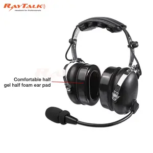 Passive Active Noise Cancelling General Aviation Headset With Dual Plug GA Pilot Headset