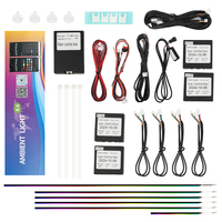 Nouvelles feux de jour à LED style 26-en-1, 24-en-1, 22-en-1, kit d'éclairage d'ambiance intérieur LED pour voiture, 12V