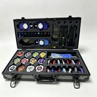 Étui portable en aluminium et acrylique transparent pour toupies, boîte de présentation et de collection, lanceur de combat et accessoires