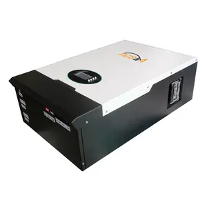 LiFePO4-batería de litio recargable de 5kw, paquete de batería de iones de litio de 48V, 80AH, 100AH