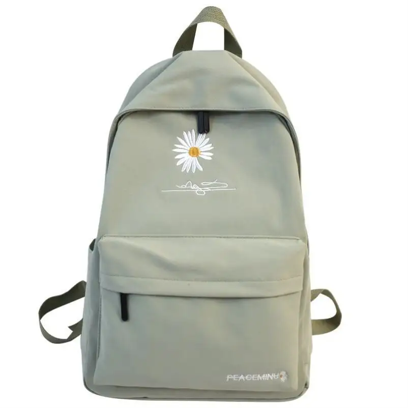 Fashion flower back to school women multi color embroidery daisy girl backpack school bags