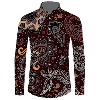 Chemise formelle pour homme à manches longues de style chinois, pour mariage, affaires, soirée, chemise élégante et digne pour homme 1