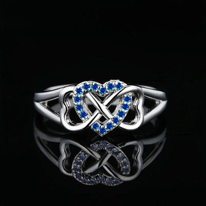 Anello a forma di cuore per donna, design semplice a forma di cuore, anello da indossare ogni giorno - Product Image 3