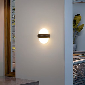 Applique murale <span class=keywords><strong>LED</strong></span> extérieure IP65 étanche noire 12W pour cour, couloir, porte d'entrée, balcon, <span class=keywords><strong>terrasse</strong></span>, hôtel - Product Image 3