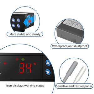 Termostato Electrónico EW-T205 para Refrigeración, Controlador de Temperatura para Descongelación de Refrigeradores y Gabinetes Frigoríficos - Product Image 6