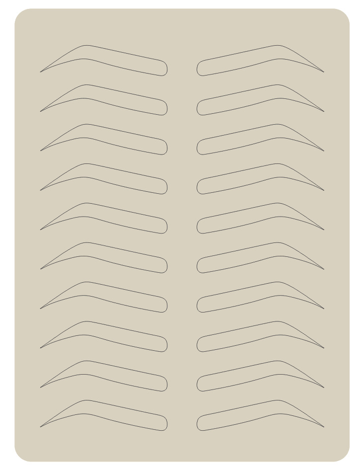 Black brows-Length 5.5cm