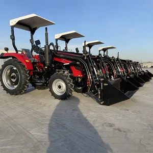 50 HP 4 WD traktor pertanian traktor front end loader traktor rumput mini front end loader