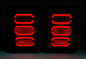 Feux arrière à <span class=keywords><strong>LED</strong></span> clignotants pour <span class=keywords><strong>Jeep</strong></span> <span class=keywords><strong>Wrangler</strong></span> <span class=keywords><strong>JK</strong></span> 2007+ (version EURO/US) - Product Image 5