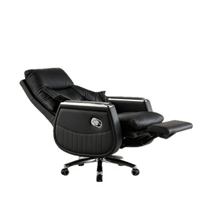 Executive Chair Office Chair Black Leather Swivel Reclining High Back Comfortable Home Computer Chair Business Chair - Product Image 4