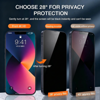 Protection d'écran en verre trempé 9H 2.5D anti-poussière sur mesure pour iPhone 18 Pro Max, boîte magique, installation facile, revêtement oléophobe