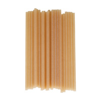 Pailles jetables en canne à sucre de 8,5 pouces pour smoothies, compostables, écologiques, pailles jumbo pour thé aux perles et lait.