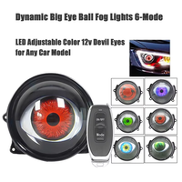 Personnalisation d'usine : Phares de projection 'Demon Eye' pour voiture, ensemble de feux antibrouillard, éclairage dynamique style 'Devil Eye', accessoires automobiles