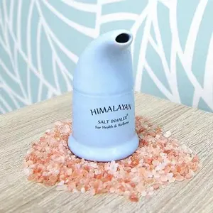 Ингалятор соляной, в комплект входит чистый Гималайский розовый скраб, ингалятор Гималайской Соли белого и белого цвета