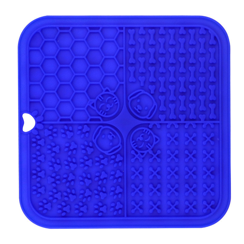 Set de table lent 4 grilles bleu foncé