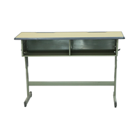 Ensemble bureau et chaise d'école de table d'étude pour enfants en classe primaire en bois double de levage