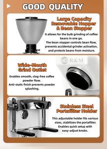 Molinos De Café Industriales Profesionales De 64mm Con Fresa Plana <span class=keywords><strong>Molinillo</strong></span> De Granos Para Espresso Máquina De Molienda Molinillos De Café Eléctricos Comerciales - Product Image 2