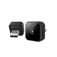 Adaptateur CarPlay sans fil 2-en-1, commutation téléphonique en un clic, Android Auto, connexion rapide, dongle USB ABS, certifié CE FCC