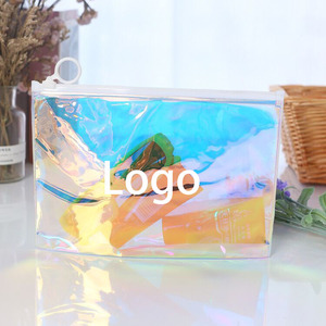 カスタムホログラフィック化粧品ポーチプラスチック包装PVCジップバッグ - Product Image 2