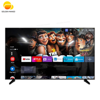 Téléviseurs LED intelligents 4K Android à écran plat personnalisables de 27, 43, 50, 55, 65, 75 pouces