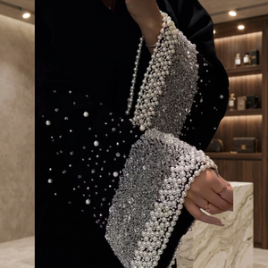 Vente en gros de robes de prière musulmanes pour femmes adultes, longues, en soie, style Dubaï, à manches à volants, anti-plis, faites main, de luxe, de haute qualité et élégantes, personnalisables - Product Image 3