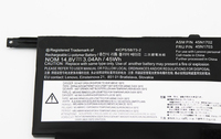 Batería Original para Portátil 00HW002 00HW003 SB10F46441 45N1700 45N1701 45N1702 45N1703 para Lenovo ThinkPad X1 Carbon