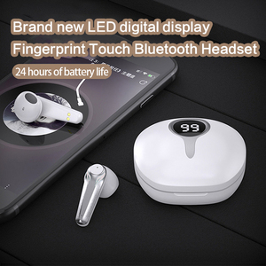 Auricolari Wireless True B138 Design Privato 2022, Vivavoce per Telefono, Audio Stereo HD, Custodia di Ricarica con Display LED, Cuffie TWS Nere - Product Image 2