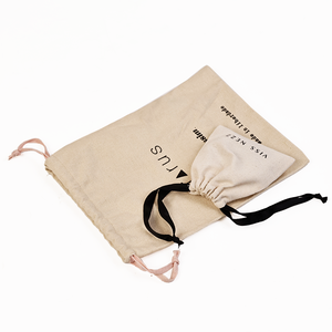 Emballage de bijoux en soie et lin velours de coton, satin, daim et coton, logo personnalisé bon marché, sac à poussière de luxe avec cordon pour sacs à main et vêtements - Product Image 3