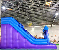 Château gonflable pour enfants avec toboggan et mur d'escalade pour fêtes et événements intérieurs/extérieurs, location